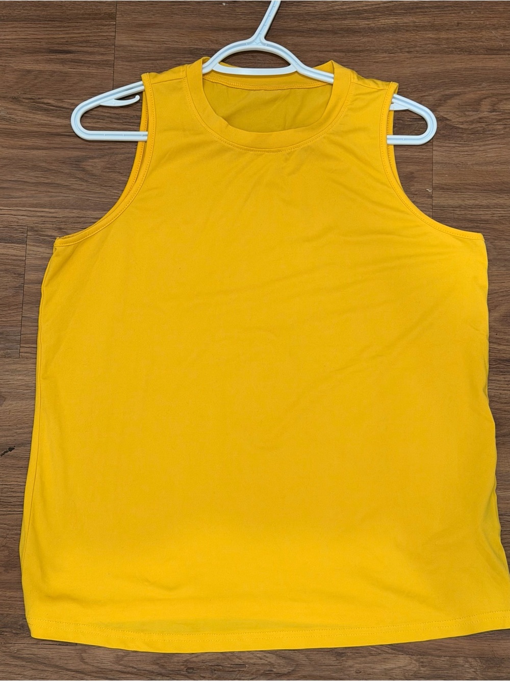 SHEIN Bright Yellow Crewneck Tank Top